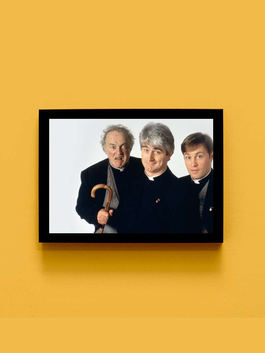 Father Ted Dizi Tablo Siyah Çerçeveli Dizi Poster Duvar Tablo