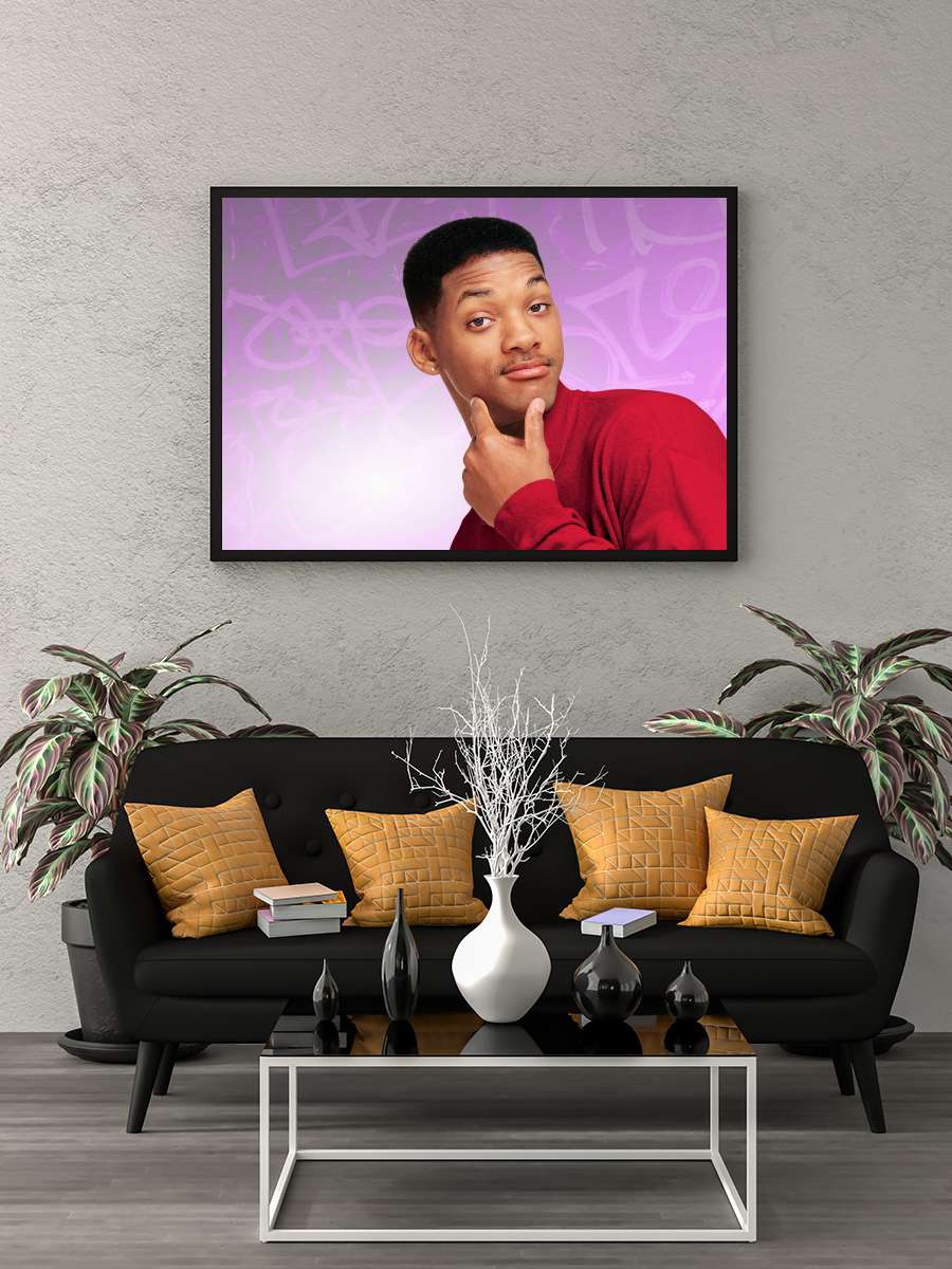 The Fresh Prince of Bel-Air Dizi Tablo Siyah Çerçeveli Dizi Poster Duvar Tablo