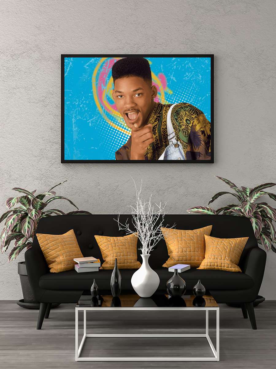 The Fresh Prince of Bel-Air Dizi Tablo Siyah Çerçeveli Dizi Poster Duvar Tablo