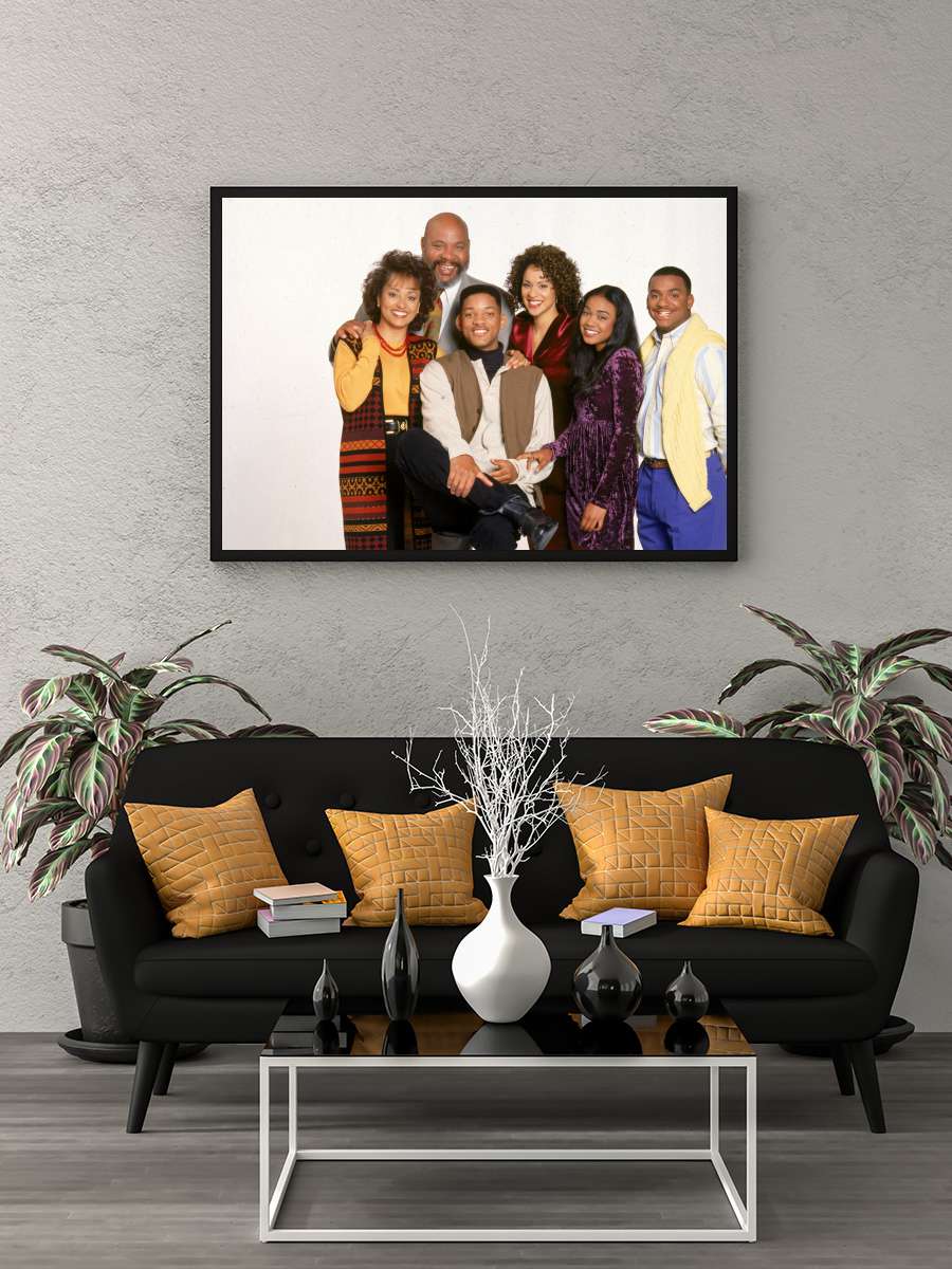 The Fresh Prince of Bel-Air Dizi Tablo Siyah Çerçeveli Dizi Poster Duvar Tablo