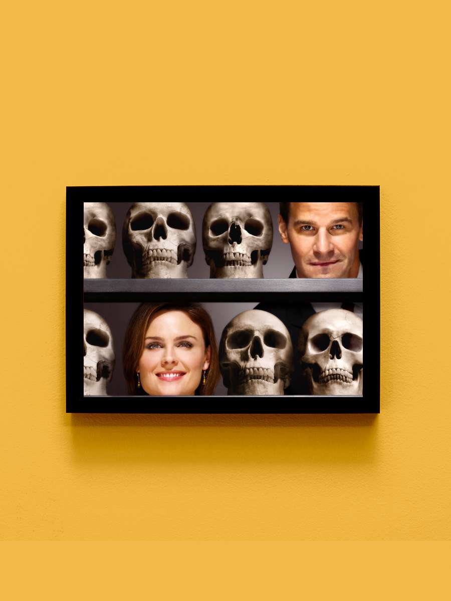 Bones Dizi Tablo Siyah Çerçeveli Dizi Poster Duvar Tablo