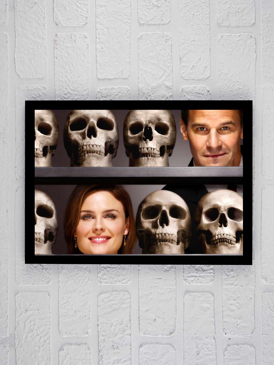 Bones Dizi Tablo Siyah Çerçeveli Dizi Poster Duvar Tablo