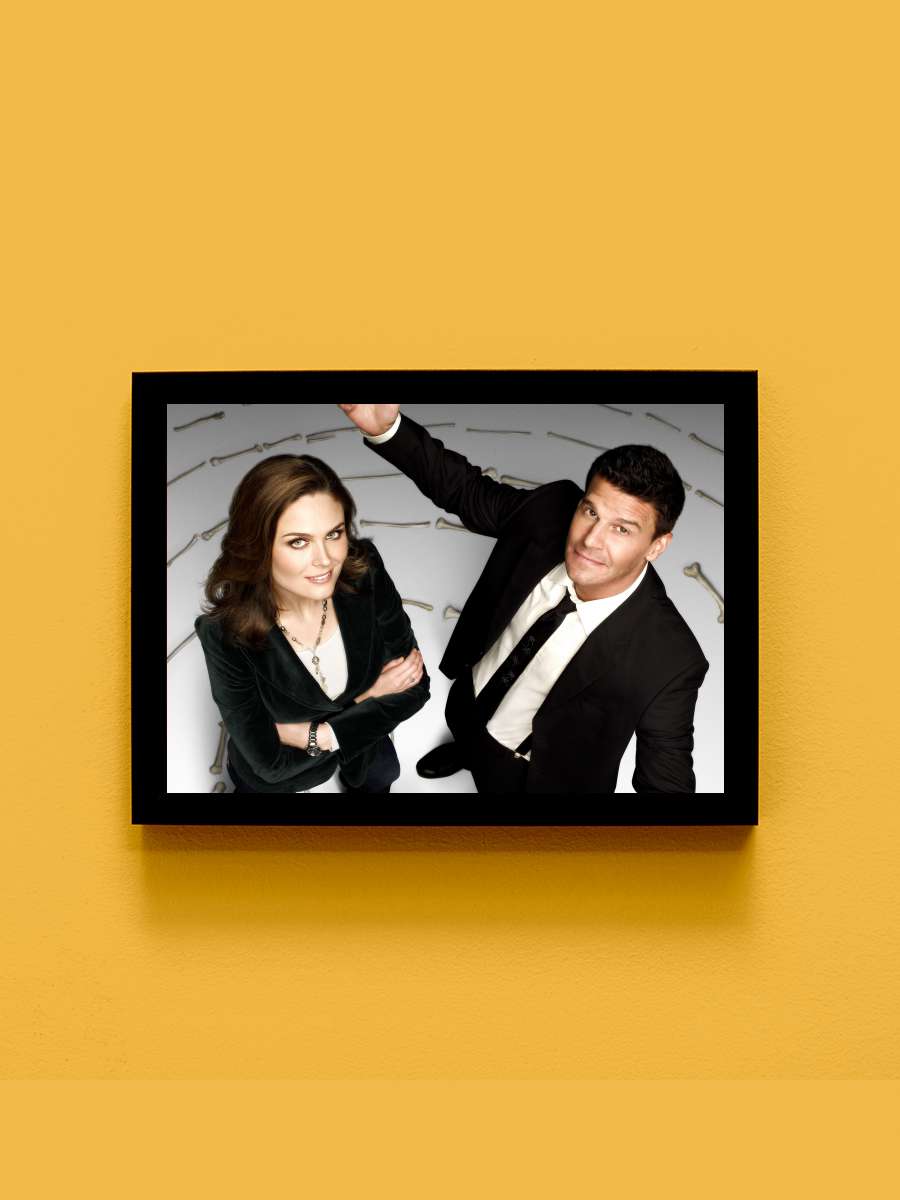 Bones Dizi Tablo Siyah Çerçeveli Dizi Poster Duvar Tablo