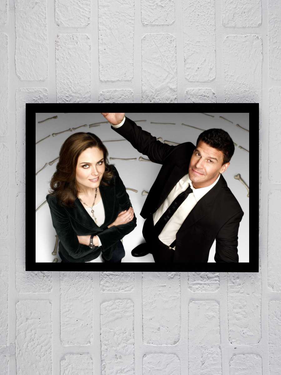 Bones Dizi Tablo Siyah Çerçeveli Dizi Poster Duvar Tablo