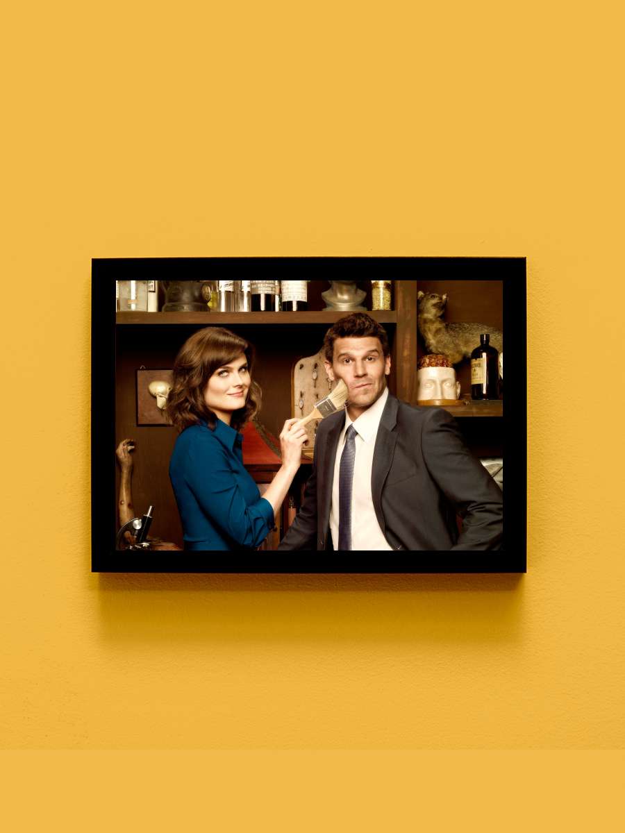 Bones Dizi Tablo Siyah Çerçeveli Dizi Poster Duvar Tablo