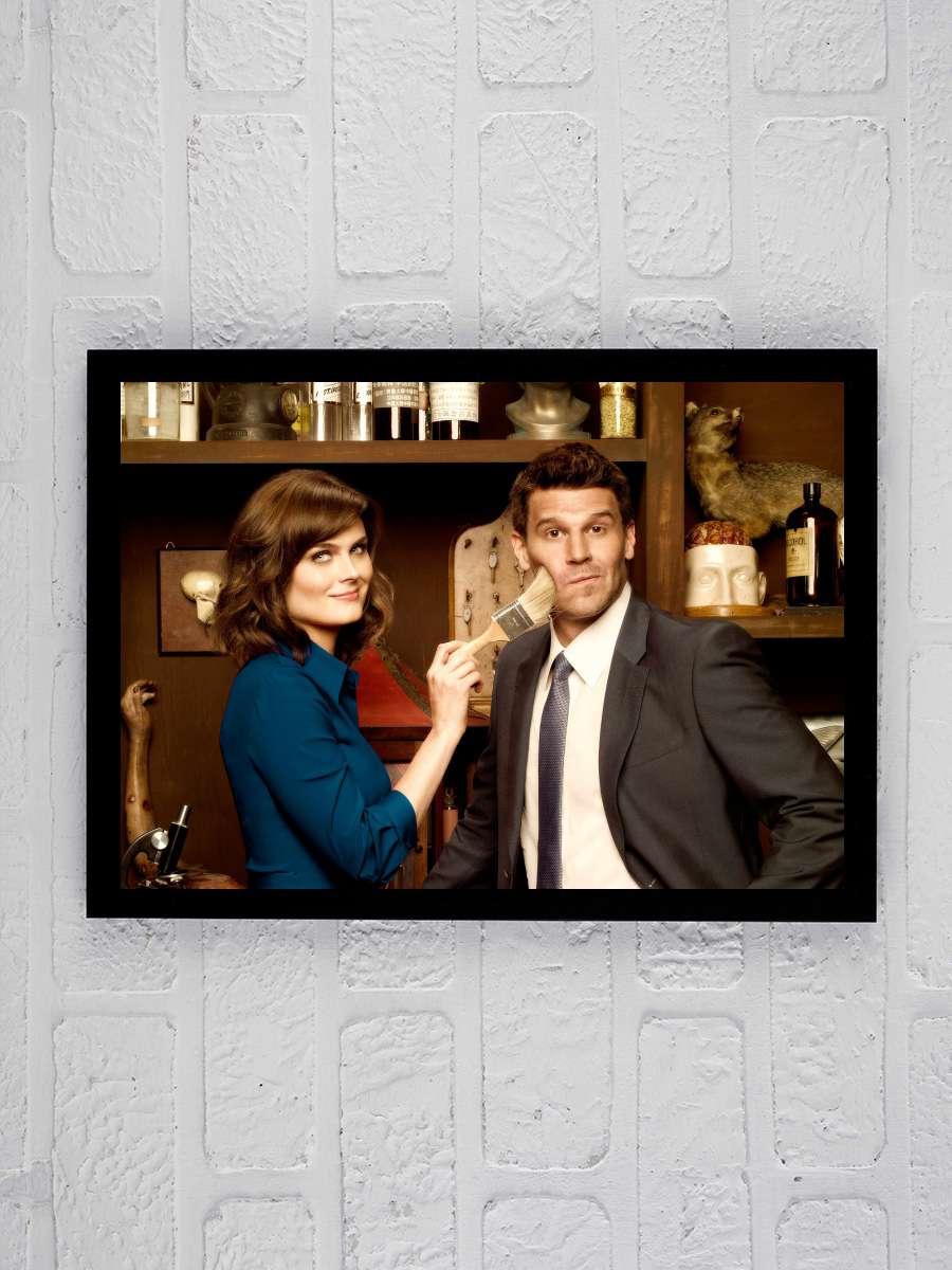 Bones Dizi Tablo Siyah Çerçeveli Dizi Poster Duvar Tablo