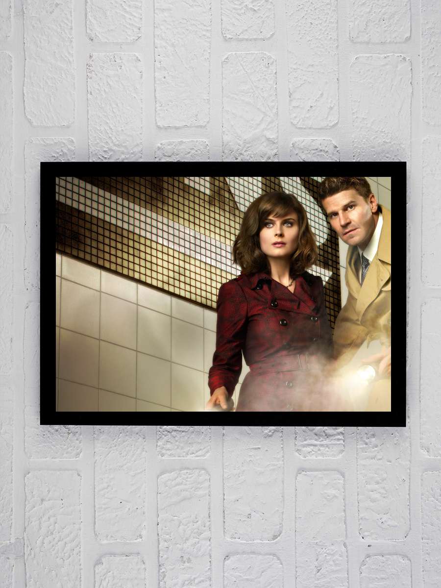 Bones Dizi Tablo Siyah Çerçeveli Dizi Poster Duvar Tablo