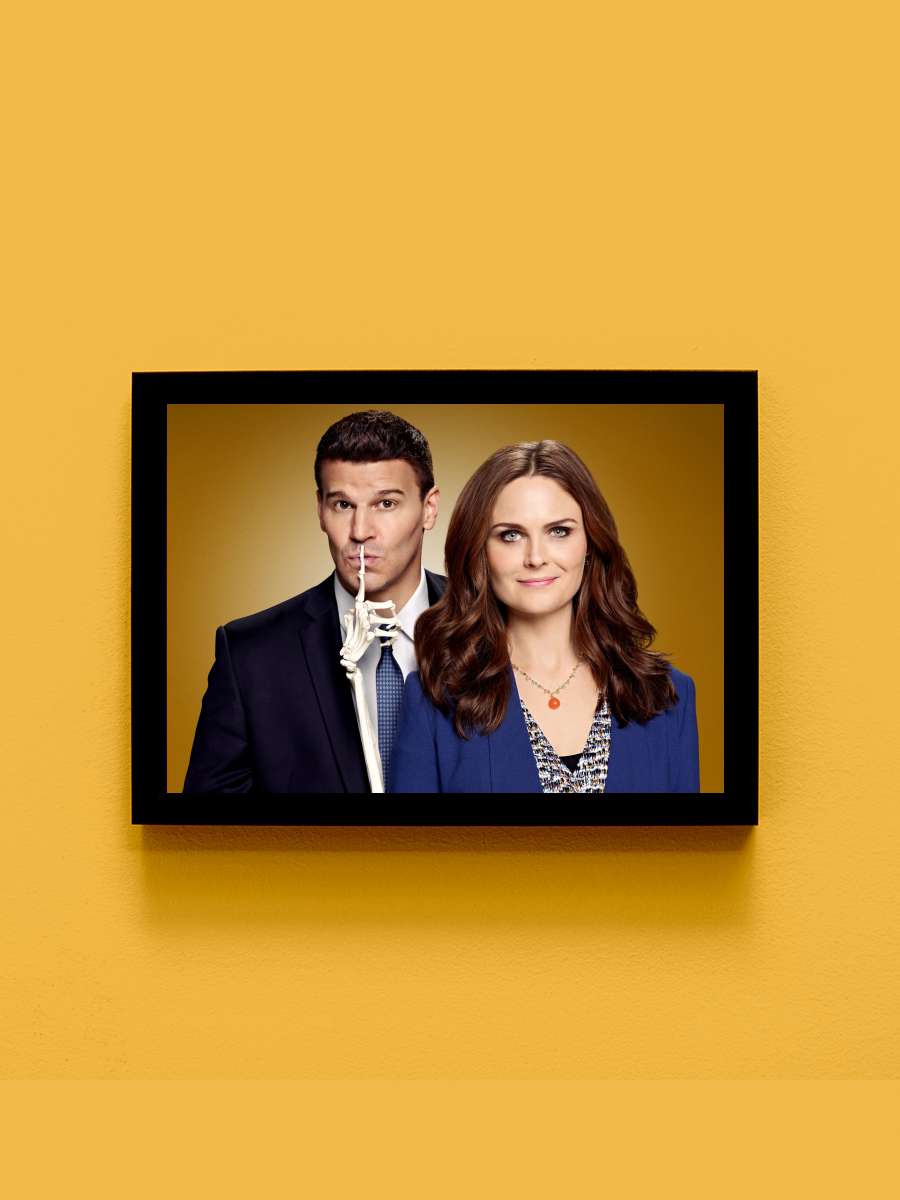 Bones Dizi Tablo Siyah Çerçeveli Dizi Poster Duvar Tablo