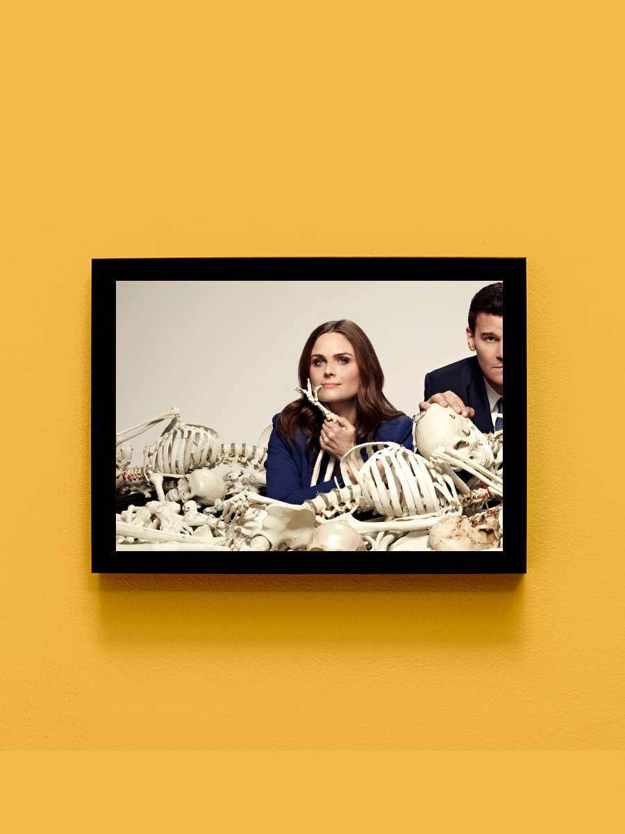 Bones Dizi Tablo Siyah Çerçeveli Dizi Poster Duvar Tablo