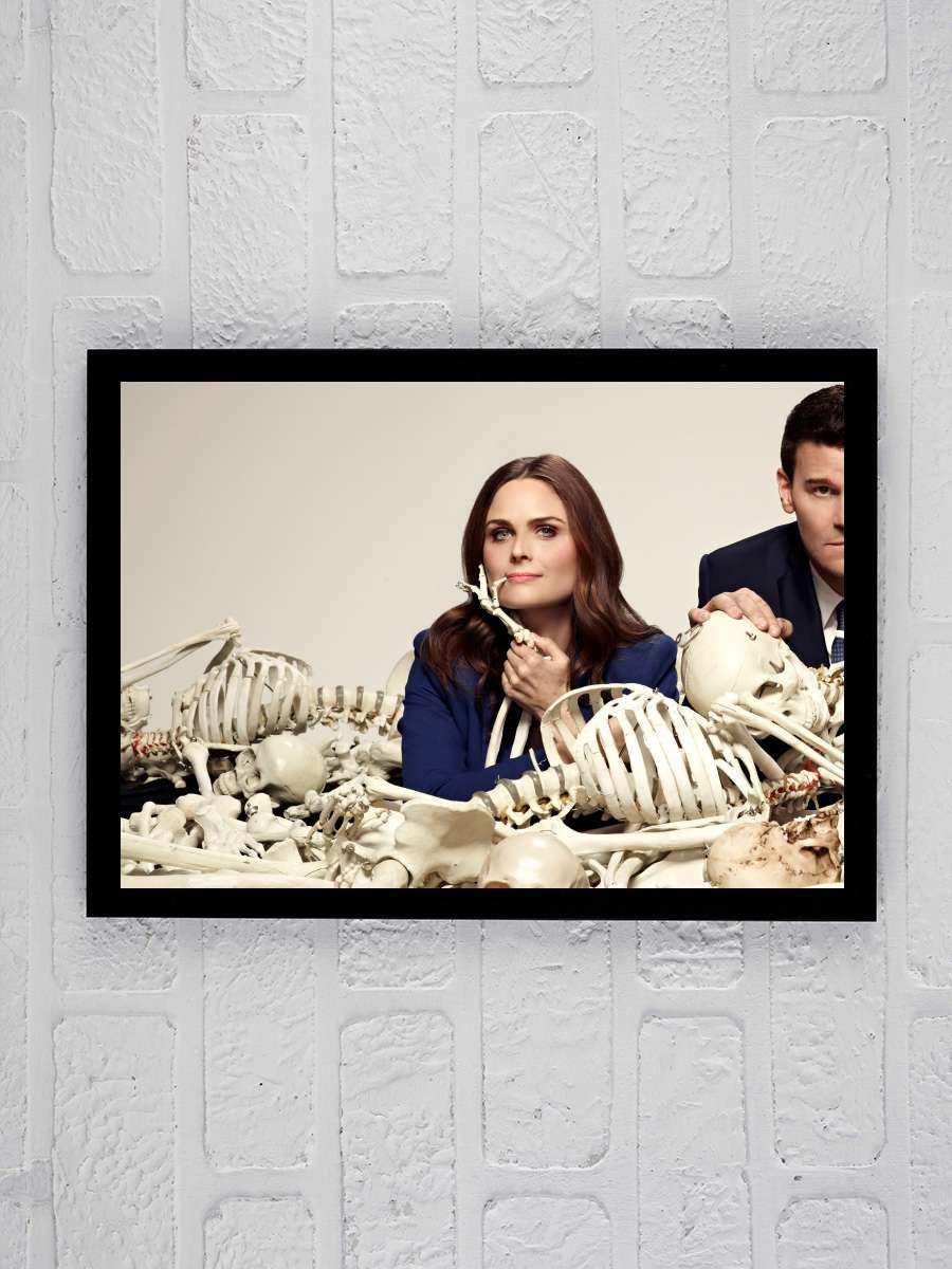 Bones Dizi Tablo Siyah Çerçeveli Dizi Poster Duvar Tablo