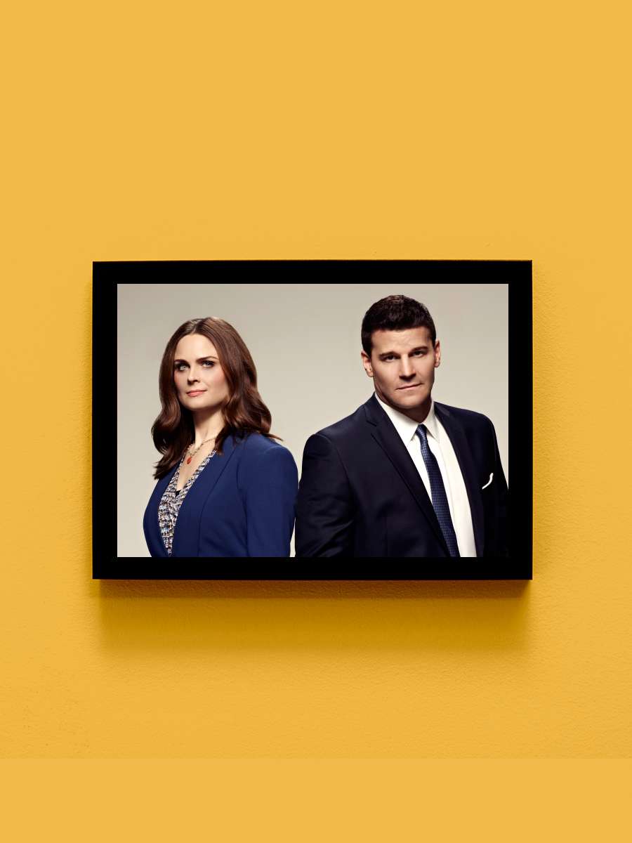 Bones Dizi Tablo Siyah Çerçeveli Dizi Poster Duvar Tablo