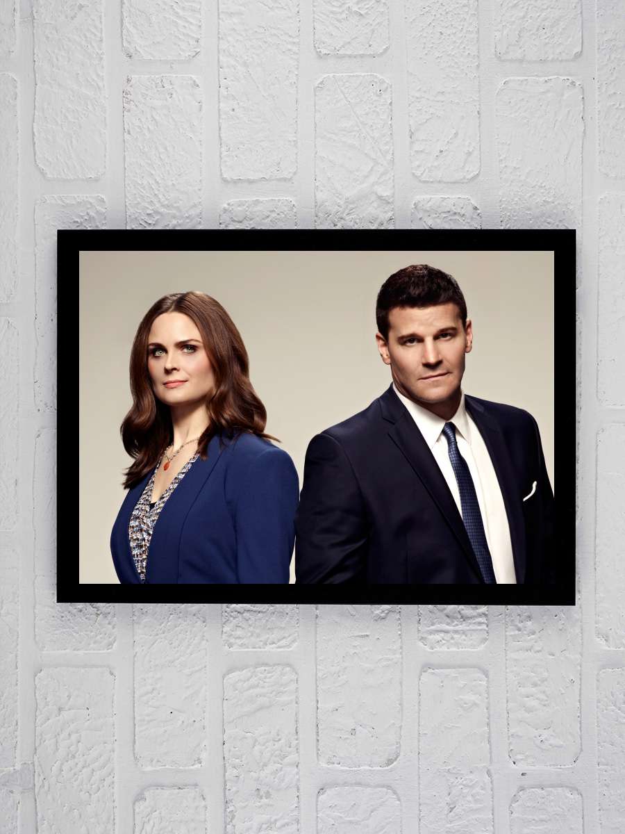 Bones Dizi Tablo Siyah Çerçeveli Dizi Poster Duvar Tablo