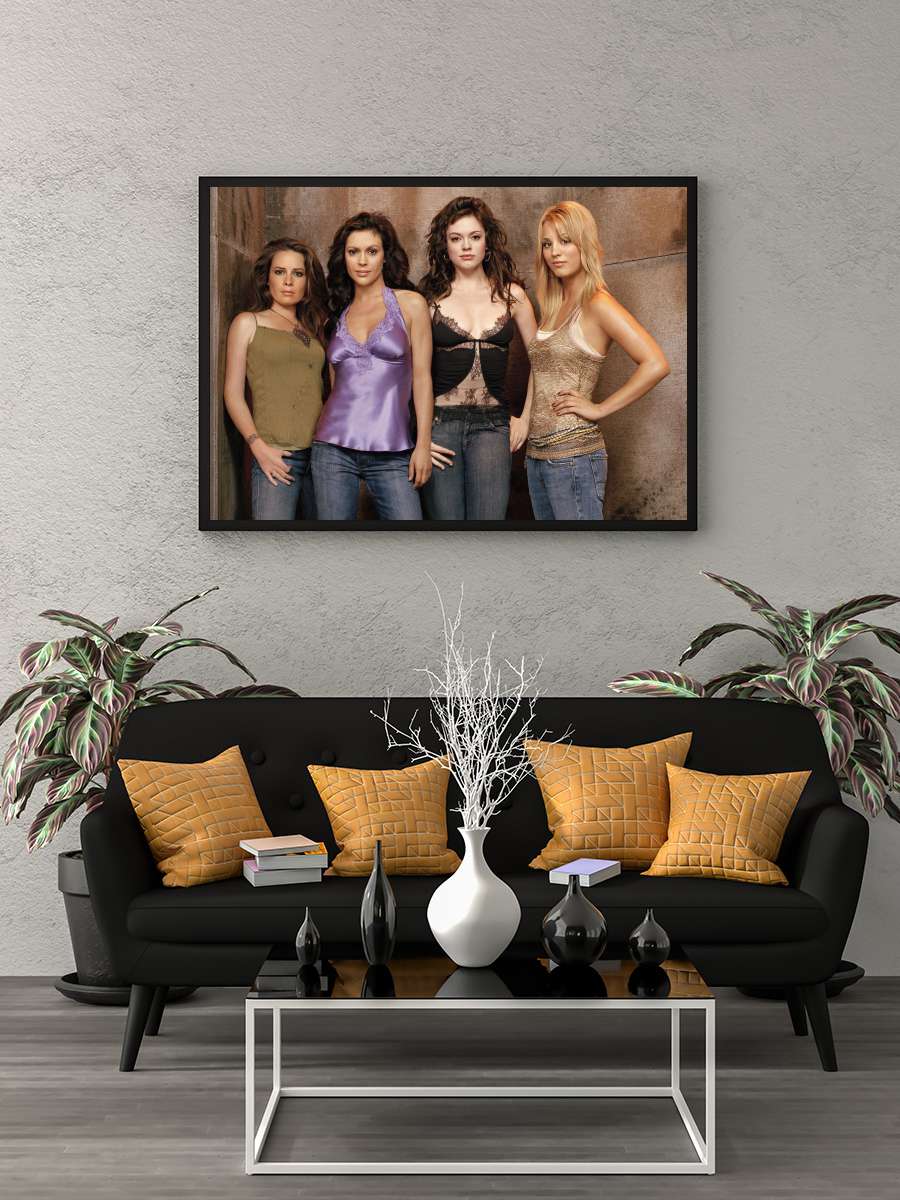 Charmed Dizi Tablo Siyah Çerçeveli Dizi Poster Duvar Tablo