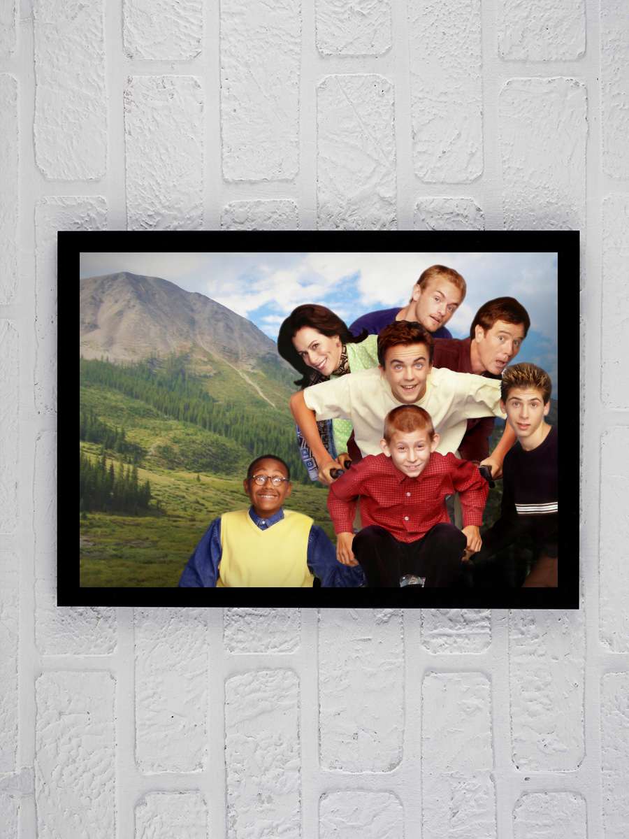 Malcolm in the Middle Dizi Tablo Siyah Çerçeveli Dizi Poster Duvar Tablo