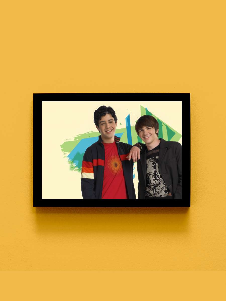 Drake & Josh Dizi Tablo Siyah Çerçeveli Dizi Poster Duvar Tablo