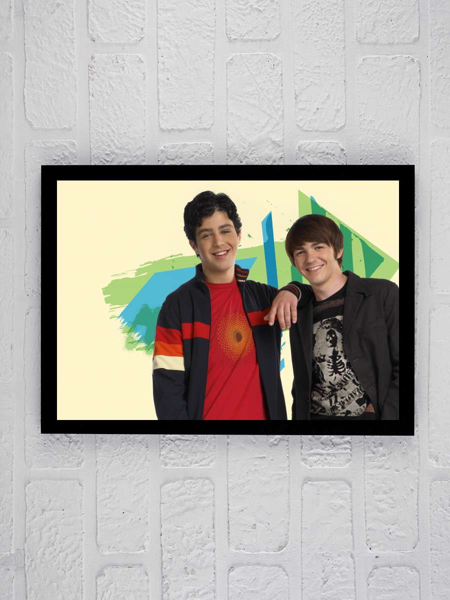 Drake & Josh Dizi Tablo Siyah Çerçeveli Dizi Poster Duvar Tablo