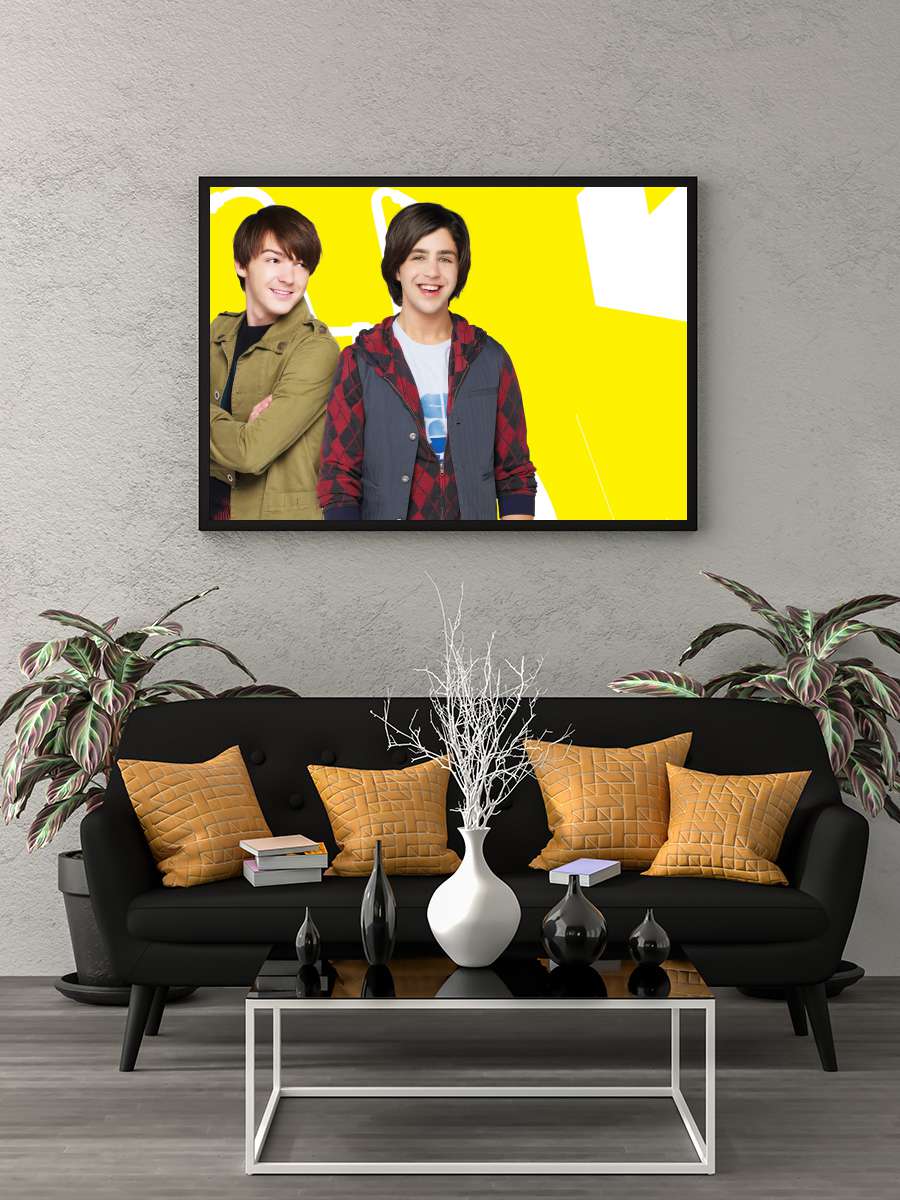 Drake & Josh Dizi Tablo Siyah Çerçeveli Dizi Poster Duvar Tablo