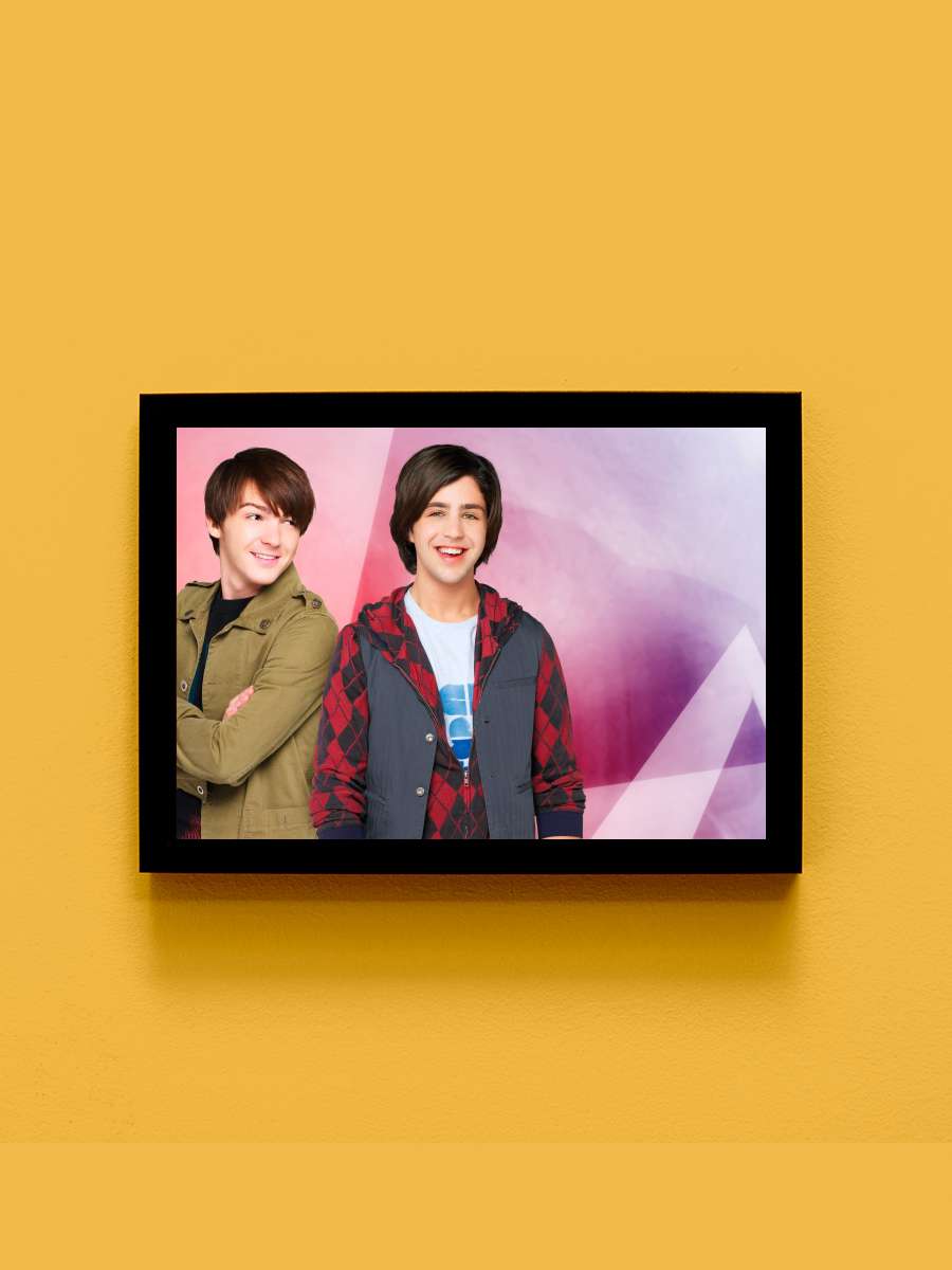 Drake & Josh Dizi Tablo Siyah Çerçeveli Dizi Poster Duvar Tablo