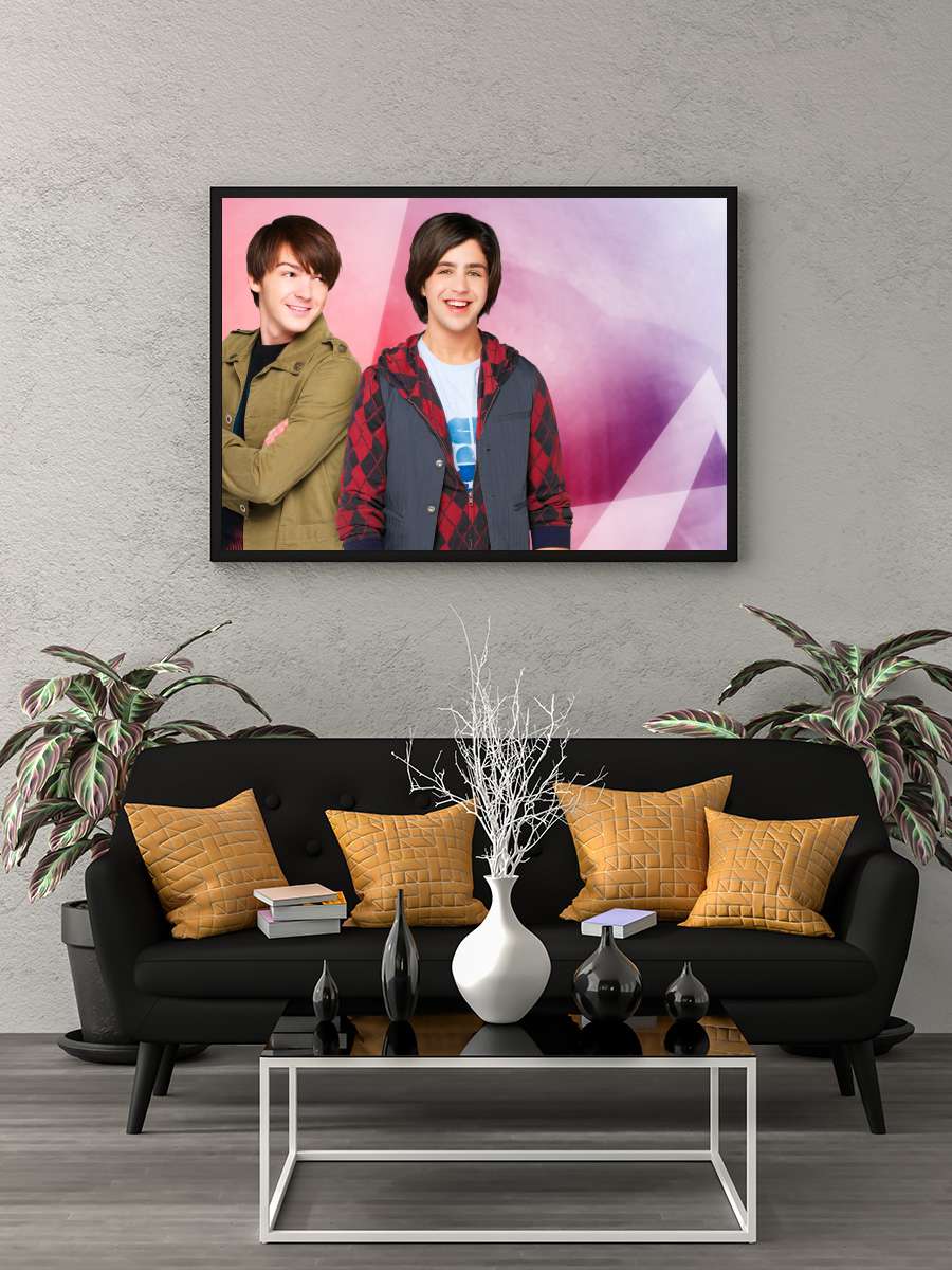 Drake & Josh Dizi Tablo Siyah Çerçeveli Dizi Poster Duvar Tablo