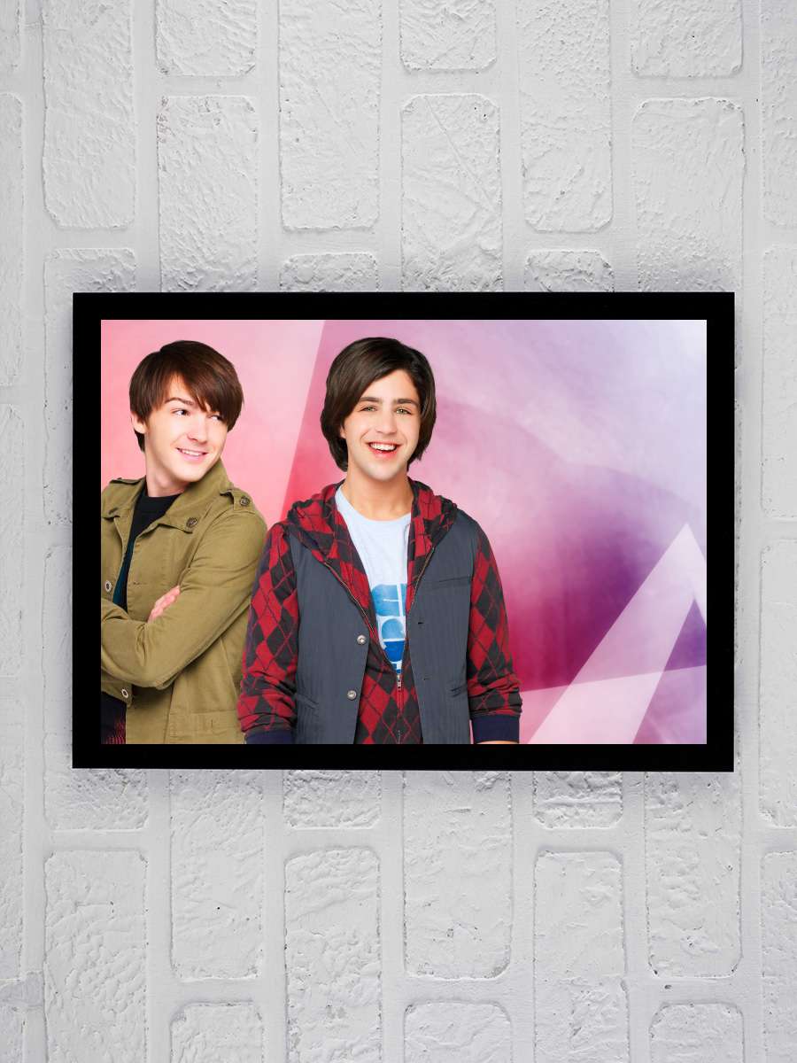 Drake & Josh Dizi Tablo Siyah Çerçeveli Dizi Poster Duvar Tablo