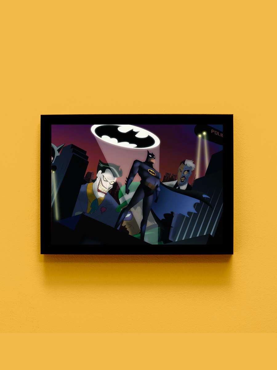 Batman: Animasyon Serisi - Batman: The Animated Series Dizi Tablo Siyah Çerçeveli Dizi Poster Duvar Tablo