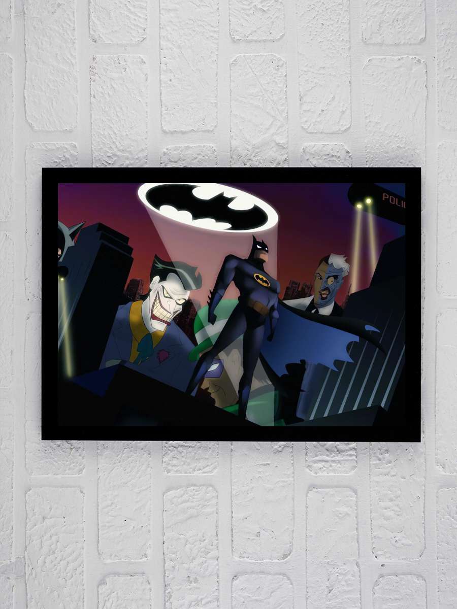 Batman: Animasyon Serisi - Batman: The Animated Series Dizi Tablo Siyah Çerçeveli Dizi Poster Duvar Tablo