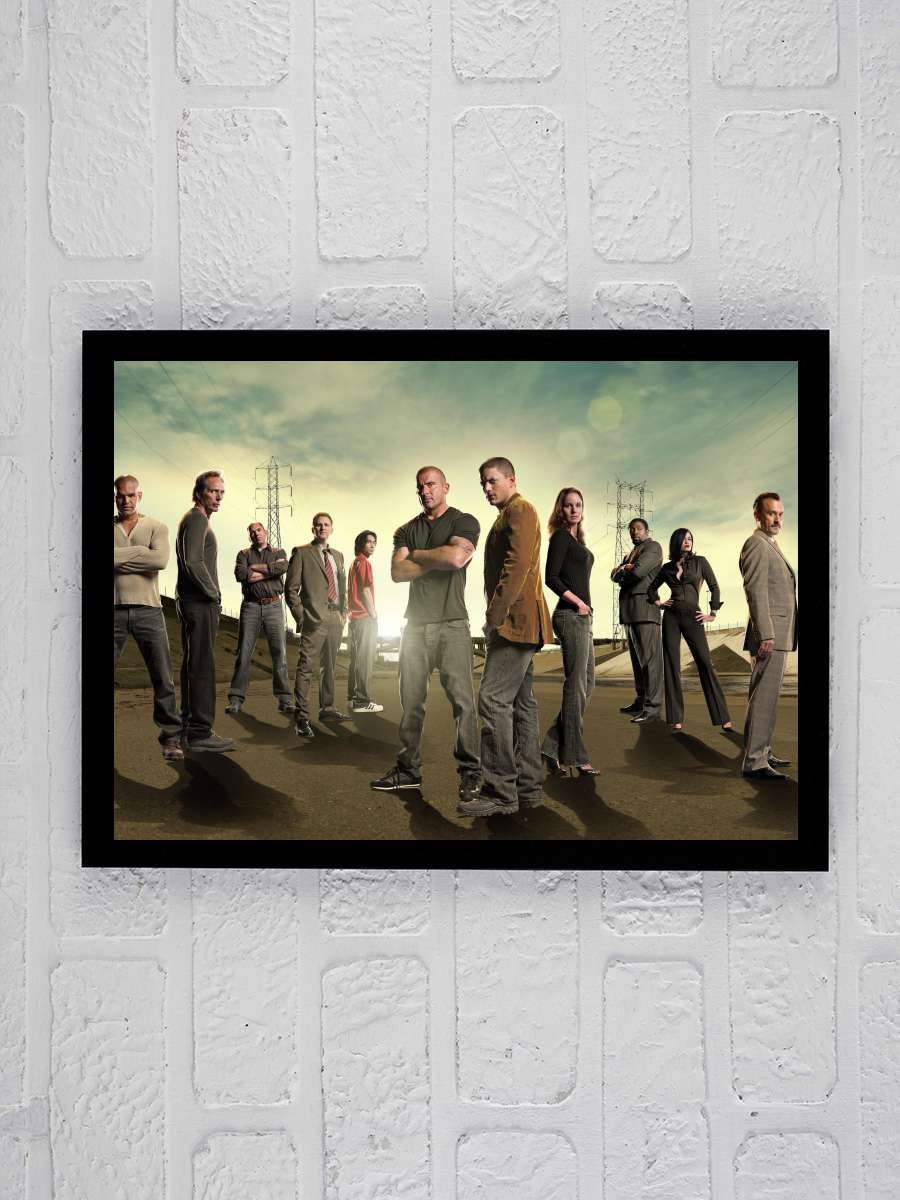 Prison Break Dizi Tablo Siyah Çerçeveli Dizi Poster Duvar Tablo