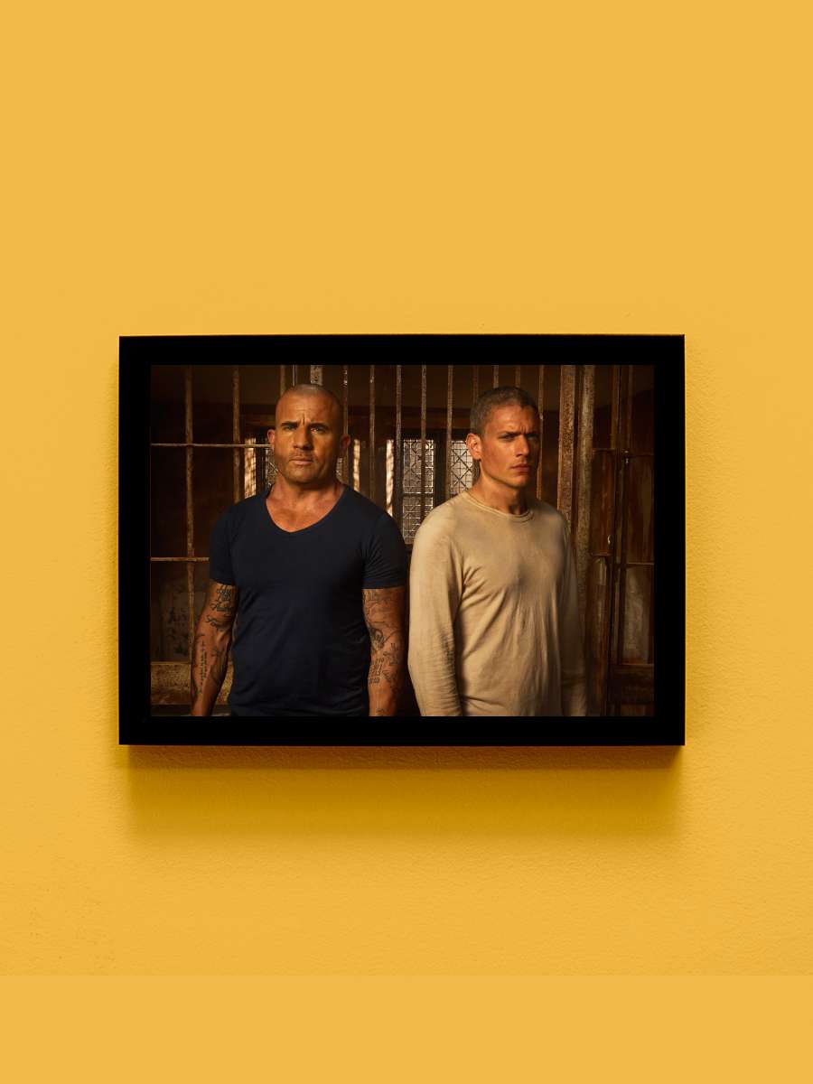 Prison Break Dizi Tablo Siyah Çerçeveli Dizi Poster Duvar Tablo