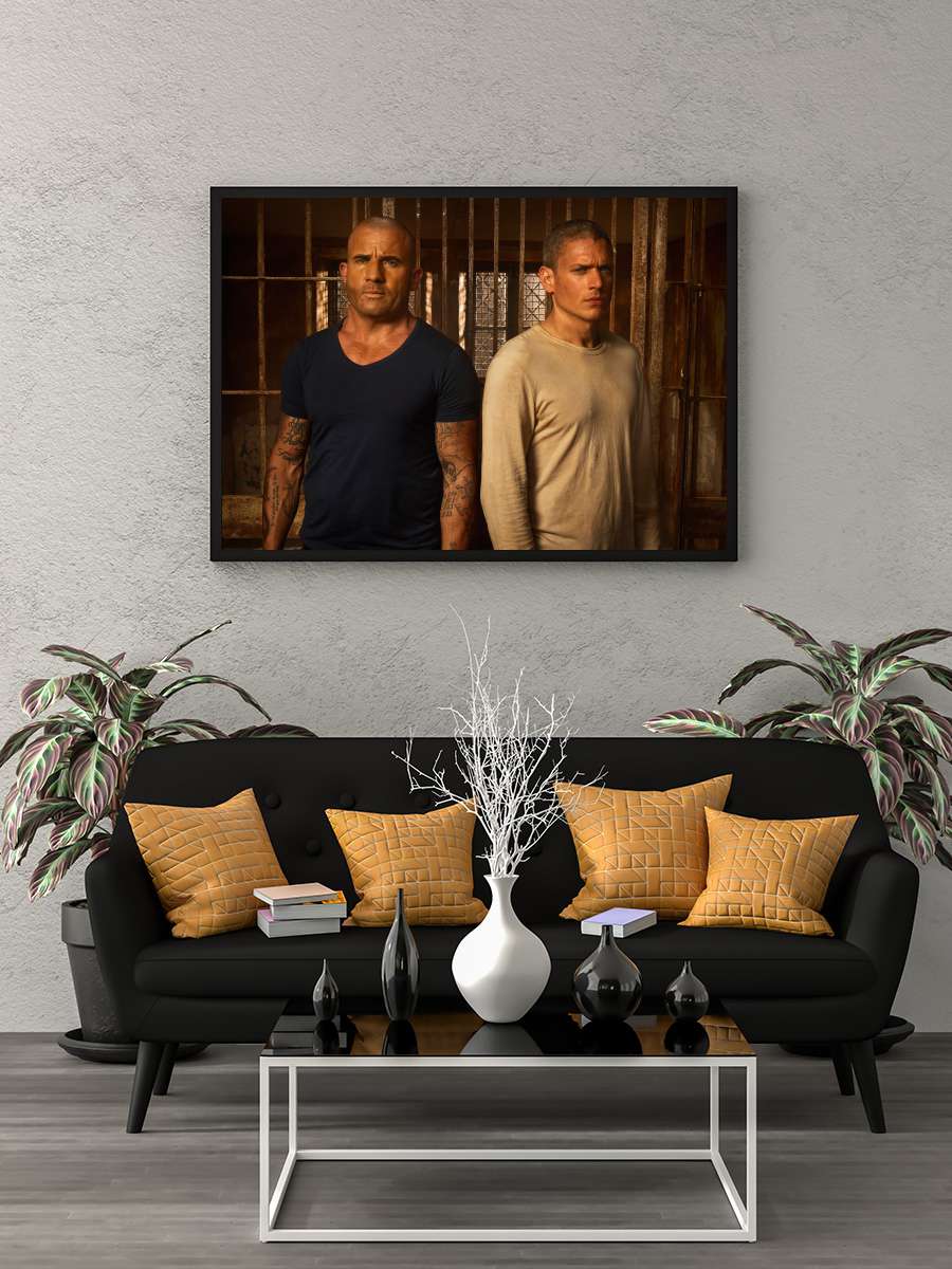 Prison Break Dizi Tablo Siyah Çerçeveli Dizi Poster Duvar Tablo