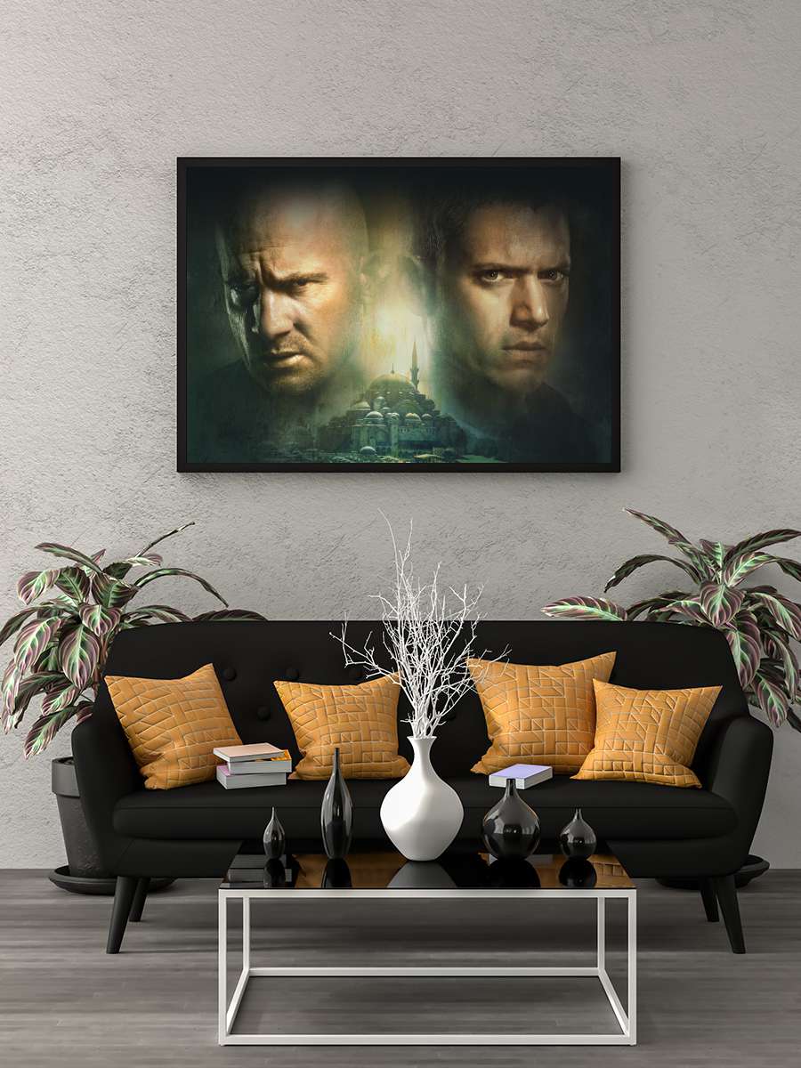 Prison Break Dizi Tablo Siyah Çerçeveli Dizi Poster Duvar Tablo