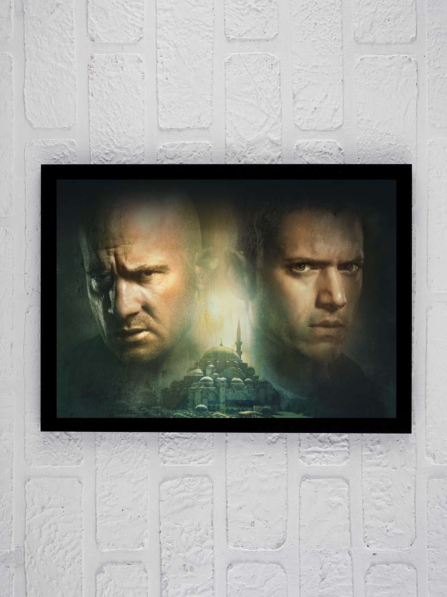 Prison Break Dizi Tablo Siyah Çerçeveli Dizi Poster Duvar Tablo