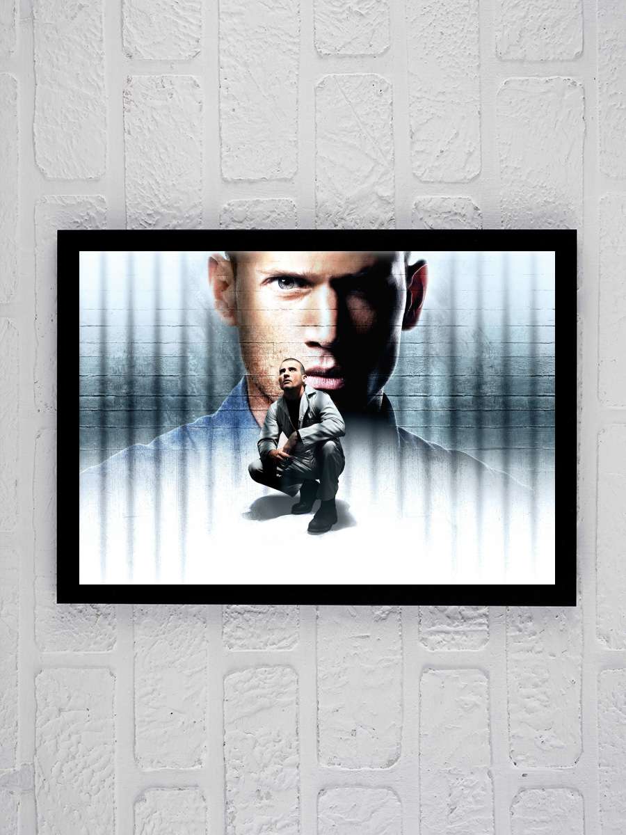 Prison Break Dizi Tablo Siyah Çerçeveli Dizi Poster Duvar Tablo