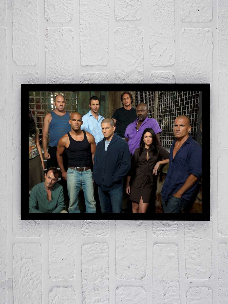 Prison Break Dizi Tablo Siyah Çerçeveli Dizi Poster Duvar Tablo