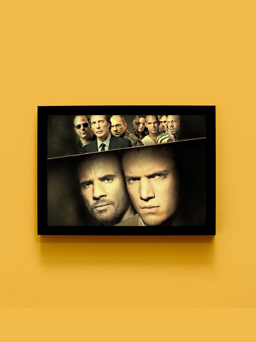 Prison Break Dizi Tablo Siyah Çerçeveli Dizi Poster Duvar Tablo