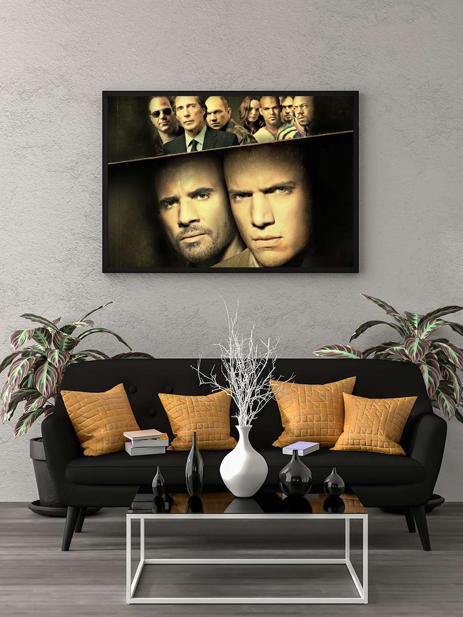 Prison Break Dizi Tablo Siyah Çerçeveli Dizi Poster Duvar Tablo