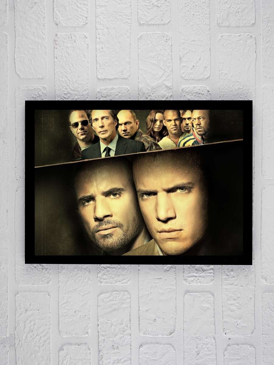 Prison Break Dizi Tablo Siyah Çerçeveli Dizi Poster Duvar Tablo