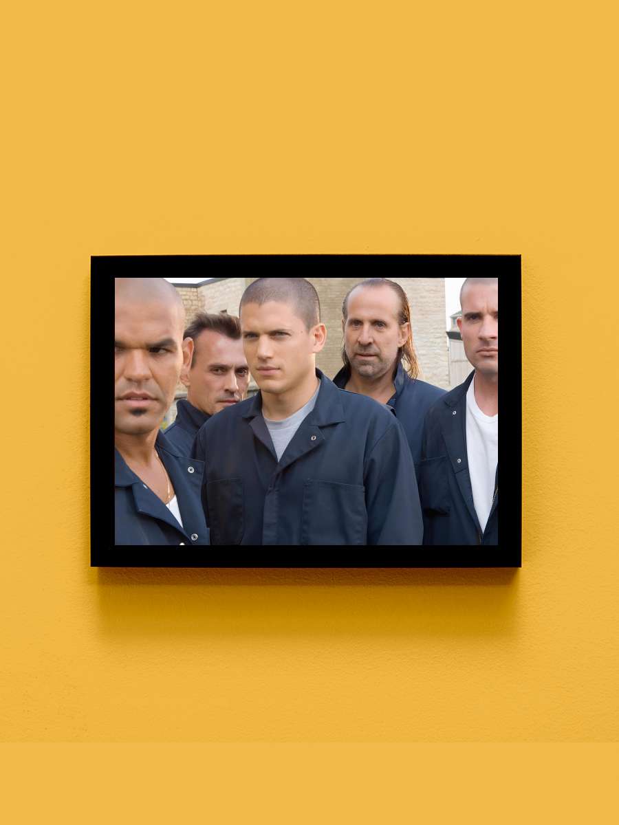 Prison Break Dizi Tablo Siyah Çerçeveli Dizi Poster Duvar Tablo