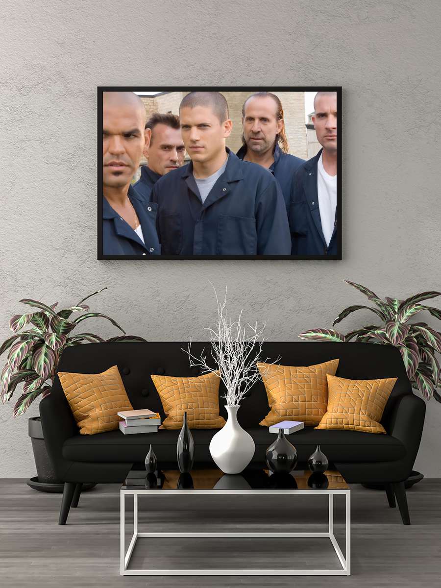 Prison Break Dizi Tablo Siyah Çerçeveli Dizi Poster Duvar Tablo