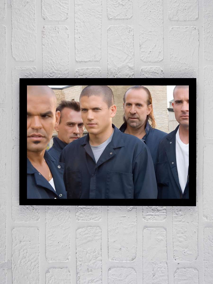 Prison Break Dizi Tablo Siyah Çerçeveli Dizi Poster Duvar Tablo