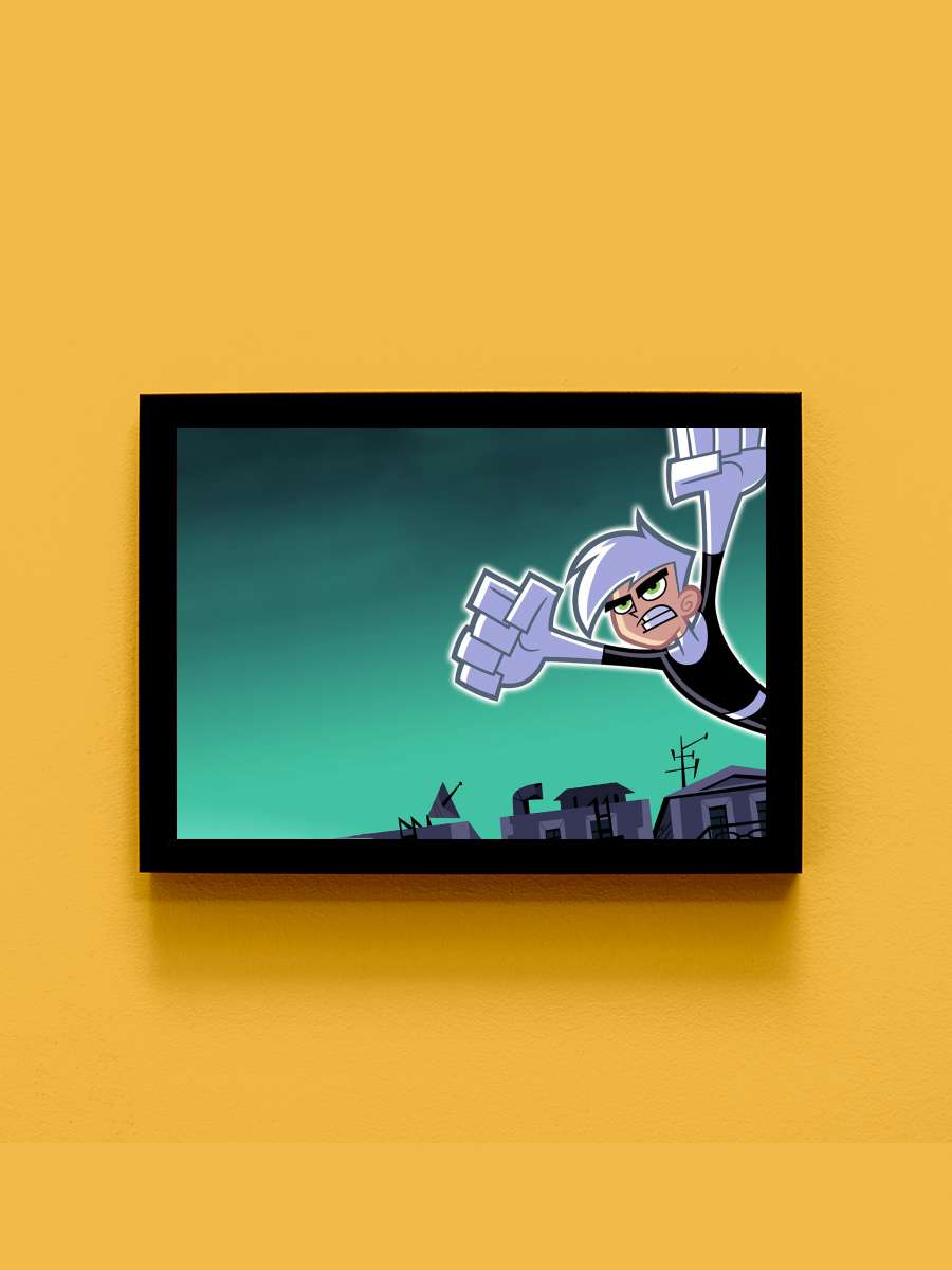 Danny Phantom Dizi Tablo Siyah Çerçeveli Dizi Poster Duvar Tablo