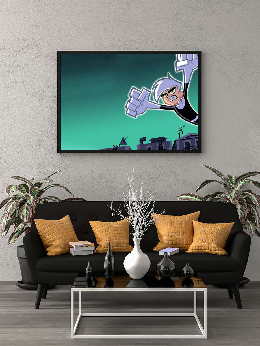 Danny Phantom Dizi Tablo Siyah Çerçeveli Dizi Poster Duvar Tablo