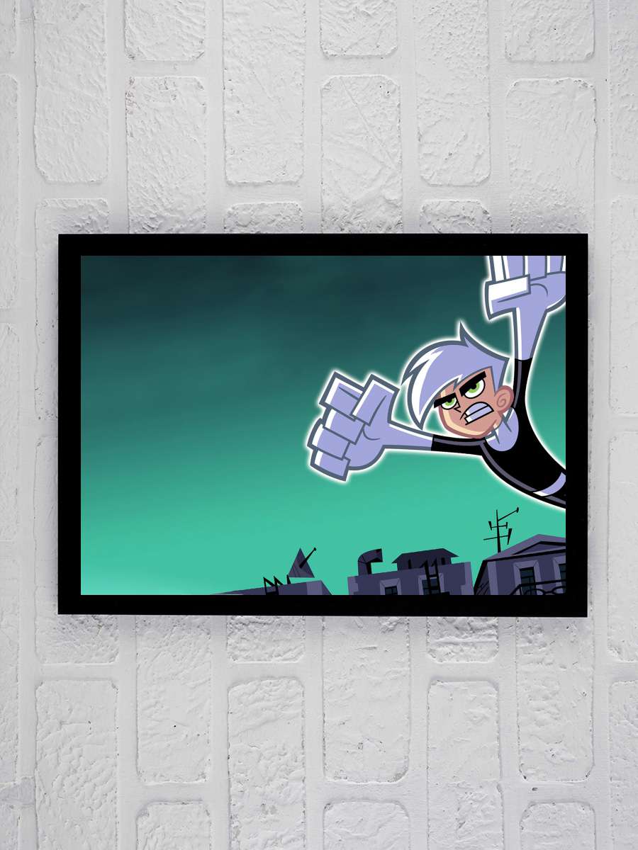 Danny Phantom Dizi Tablo Siyah Çerçeveli Dizi Poster Duvar Tablo