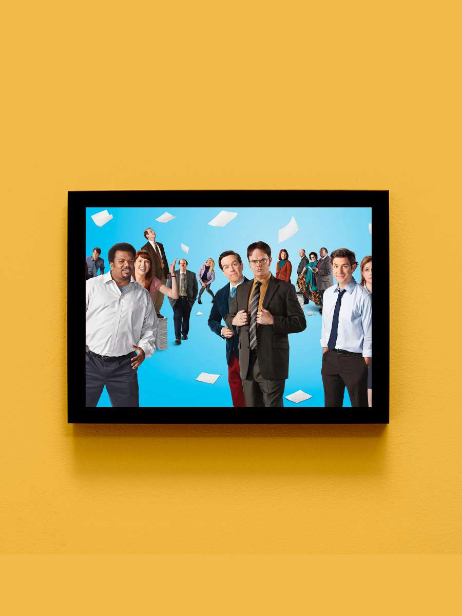 ‎Ofis‎ - The Office Dizi Tablo Siyah Çerçeveli Dizi Poster Duvar Tablo