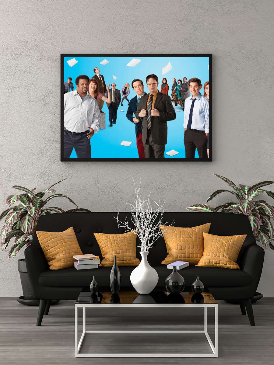 ‎Ofis‎ - The Office Dizi Tablo Siyah Çerçeveli Dizi Poster Duvar Tablo