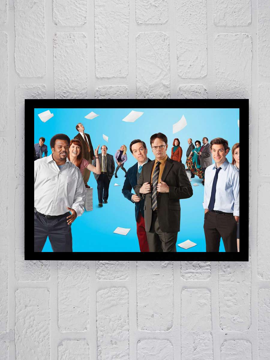 ‎Ofis‎ - The Office Dizi Tablo Siyah Çerçeveli Dizi Poster Duvar Tablo