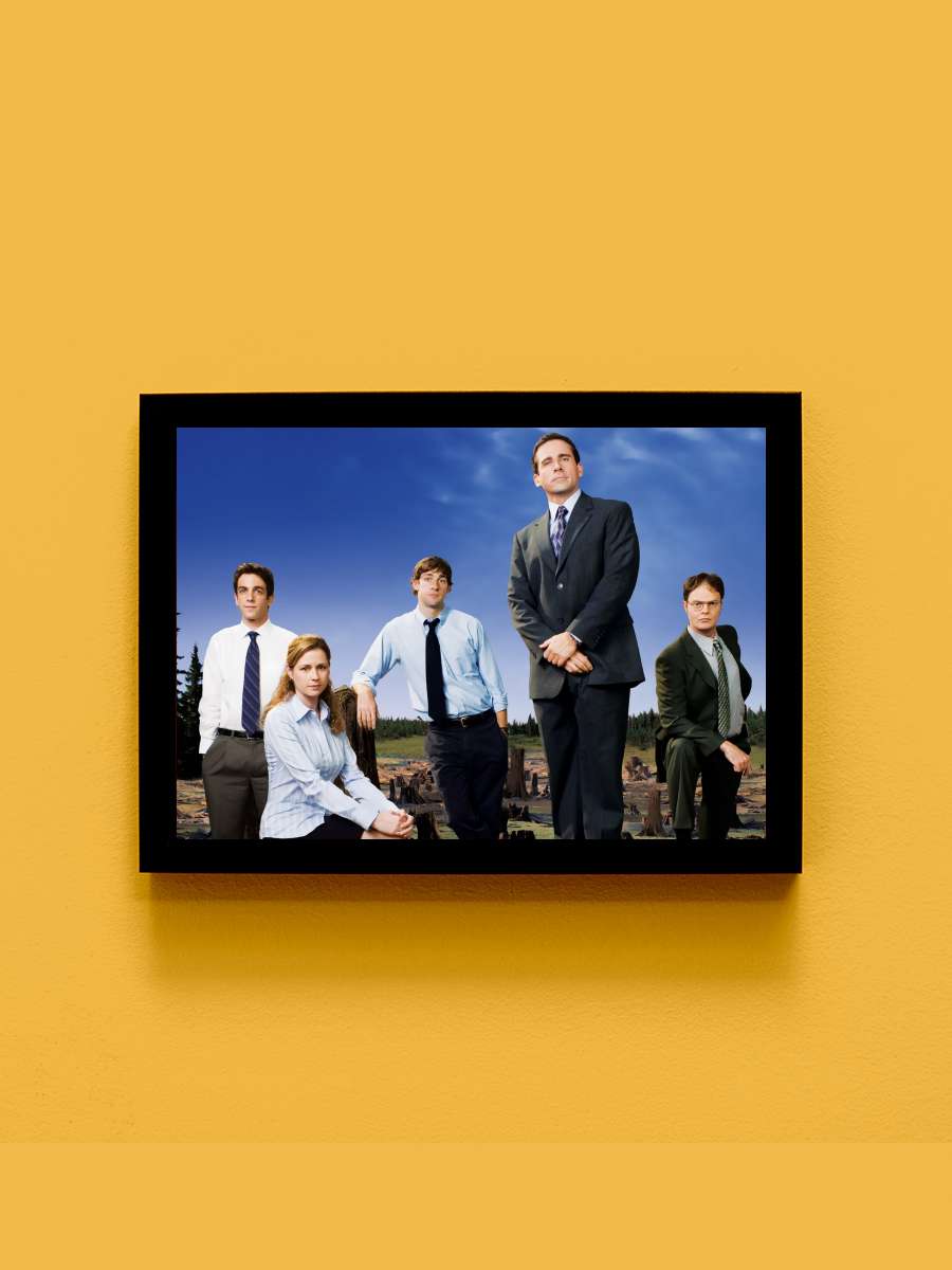 ‎Ofis‎ - The Office Dizi Tablo Siyah Çerçeveli Dizi Poster Duvar Tablo