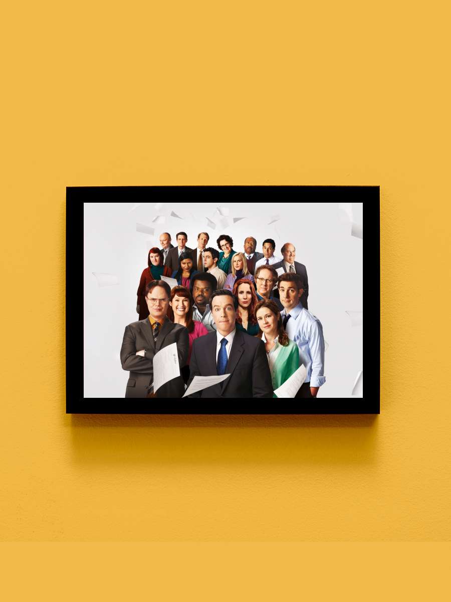 ‎Ofis‎ - The Office Dizi Tablo Siyah Çerçeveli Dizi Poster Duvar Tablo