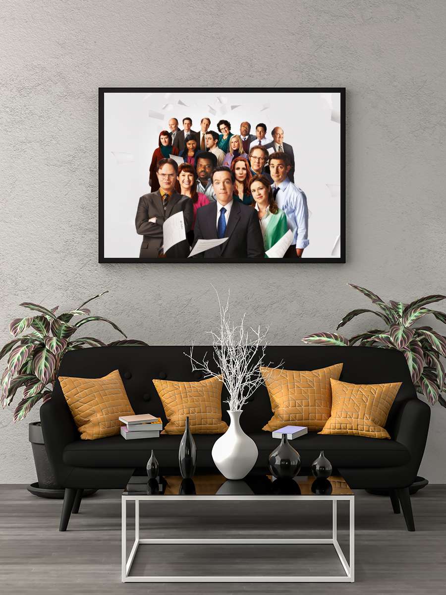 ‎Ofis‎ - The Office Dizi Tablo Siyah Çerçeveli Dizi Poster Duvar Tablo