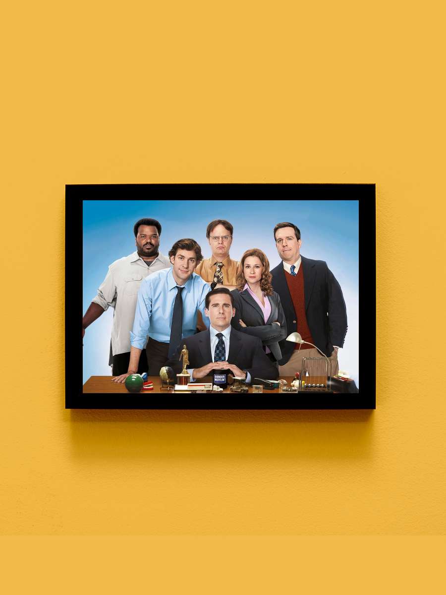 ‎Ofis‎ - The Office Dizi Tablo Siyah Çerçeveli Dizi Poster Duvar Tablo