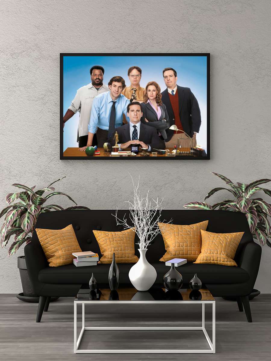 ‎Ofis‎ - The Office Dizi Tablo Siyah Çerçeveli Dizi Poster Duvar Tablo